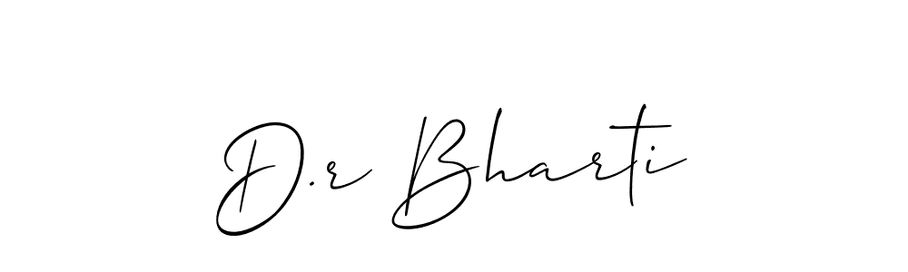 You should practise on your own different ways (Allison_Script) to write your name (D.r Bharti) in signature. don't let someone else do it for you. D.r Bharti signature style 2 images and pictures png