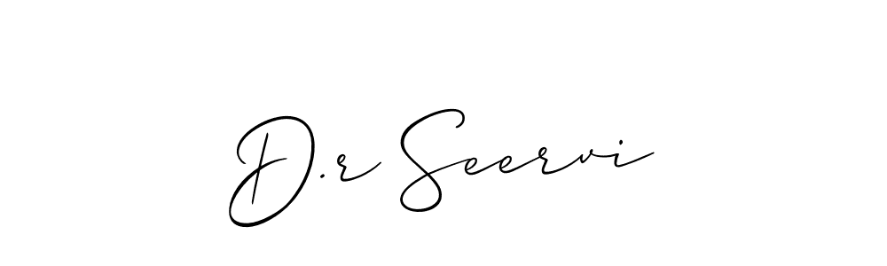 D.r Seervi stylish signature style. Best Handwritten Sign (Allison_Script) for my name. Handwritten Signature Collection Ideas for my name D.r Seervi. D.r Seervi signature style 2 images and pictures png