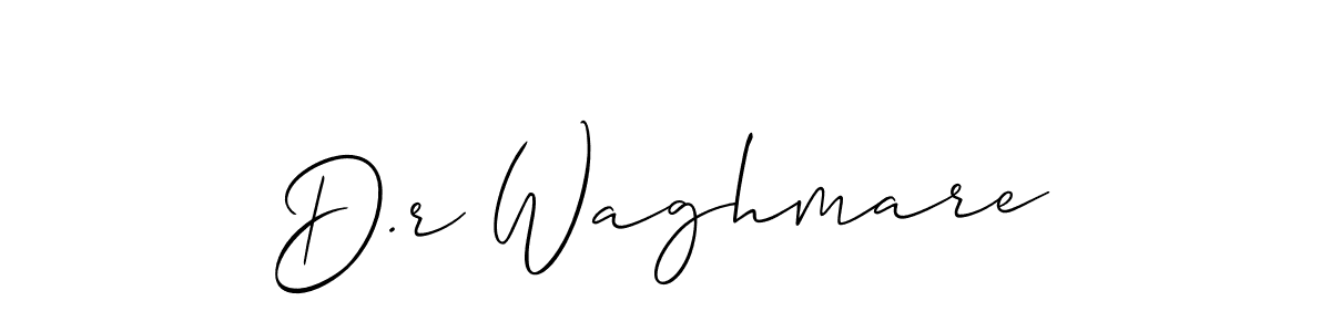 Create a beautiful signature design for name D.r Waghmare. With this signature (Allison_Script) fonts, you can make a handwritten signature for free. D.r Waghmare signature style 2 images and pictures png