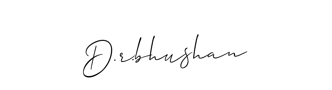 Create a beautiful signature design for name D.r.bhushan. With this signature (Allison_Script) fonts, you can make a handwritten signature for free. D.r.bhushan signature style 2 images and pictures png