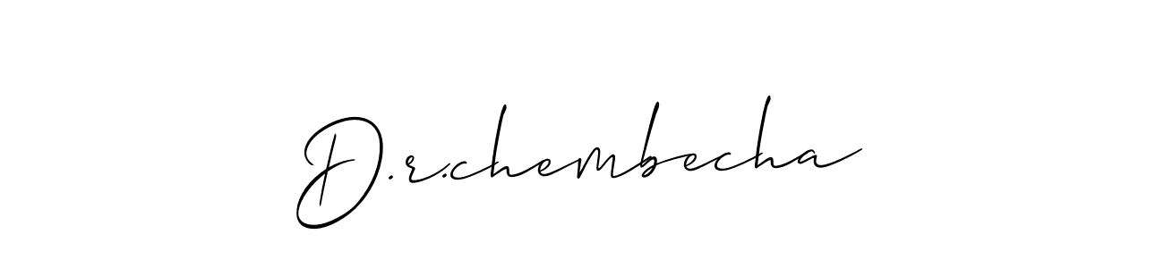 Also we have D.r.chembecha name is the best signature style. Create professional handwritten signature collection using Allison_Script autograph style. D.r.chembecha signature style 2 images and pictures png