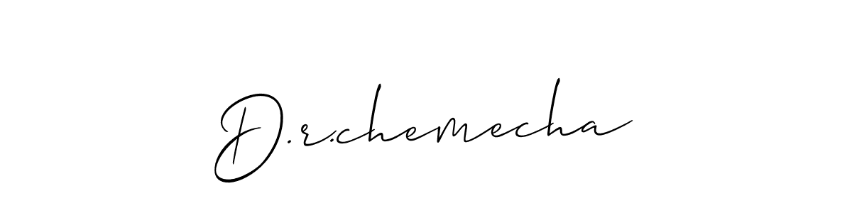 if you are searching for the best signature style for your name D.r.chemecha. so please give up your signature search. here we have designed multiple signature styles  using Allison_Script. D.r.chemecha signature style 2 images and pictures png