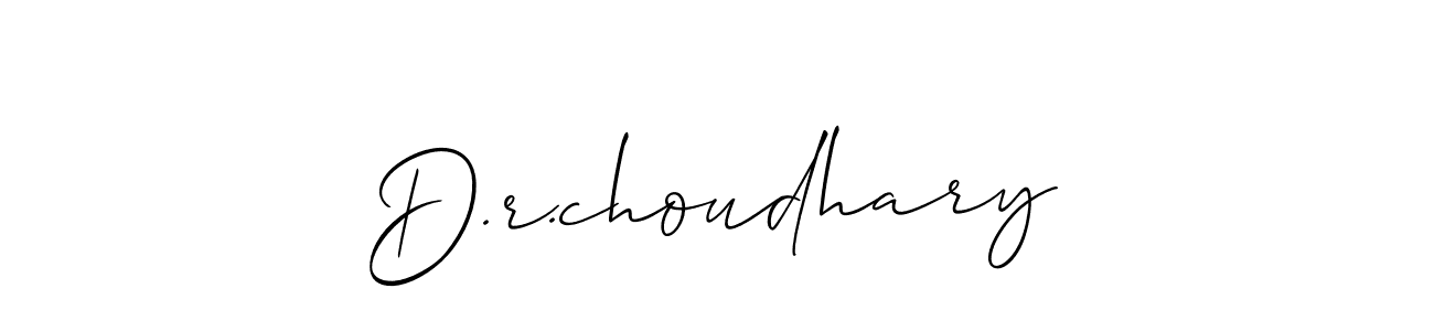Best and Professional Signature Style for D.r.choudhary. Allison_Script Best Signature Style Collection. D.r.choudhary signature style 2 images and pictures png