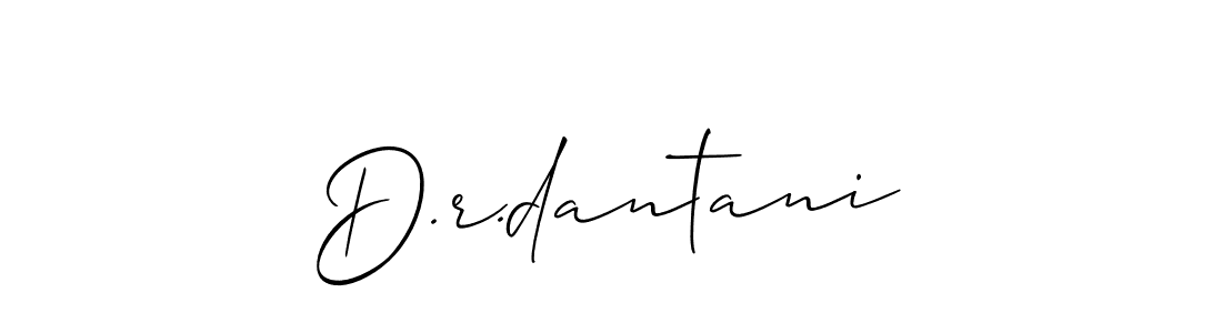 Use a signature maker to create a handwritten signature online. With this signature software, you can design (Allison_Script) your own signature for name D.r.dantani. D.r.dantani signature style 2 images and pictures png