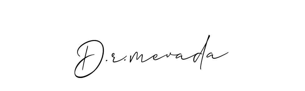 Create a beautiful signature design for name D.r.mevada. With this signature (Allison_Script) fonts, you can make a handwritten signature for free. D.r.mevada signature style 2 images and pictures png