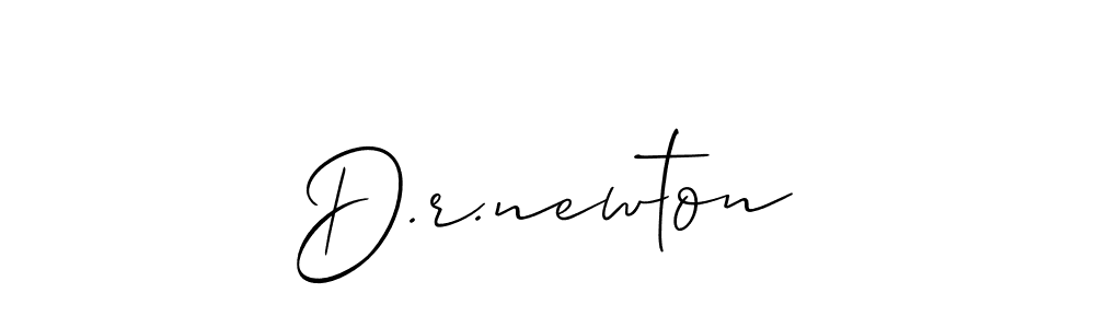 Allison_Script is a professional signature style that is perfect for those who want to add a touch of class to their signature. It is also a great choice for those who want to make their signature more unique. Get D.r.newton name to fancy signature for free. D.r.newton signature style 2 images and pictures png