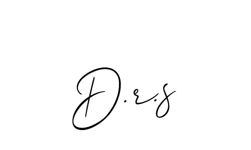 Also You can easily find your signature by using the search form. We will create D.r.s name handwritten signature images for you free of cost using Allison_Script sign style. D.r.s signature style 2 images and pictures png