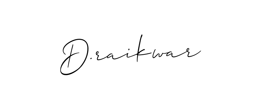 Make a beautiful signature design for name D.raikwar. Use this online signature maker to create a handwritten signature for free. D.raikwar signature style 2 images and pictures png