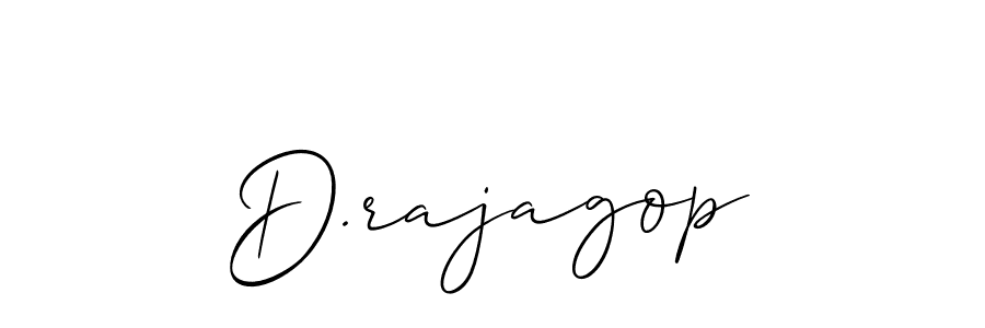 Allison_Script is a professional signature style that is perfect for those who want to add a touch of class to their signature. It is also a great choice for those who want to make their signature more unique. Get D.rajagop name to fancy signature for free. D.rajagop signature style 2 images and pictures png