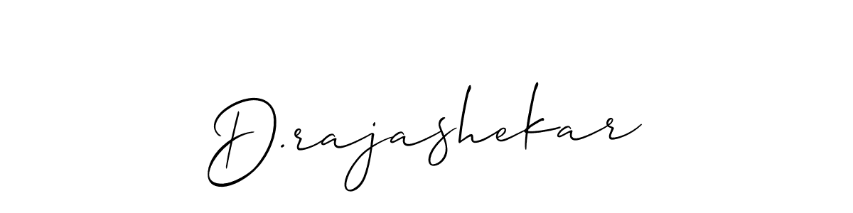 Use a signature maker to create a handwritten signature online. With this signature software, you can design (Allison_Script) your own signature for name D.rajashekar. D.rajashekar signature style 2 images and pictures png