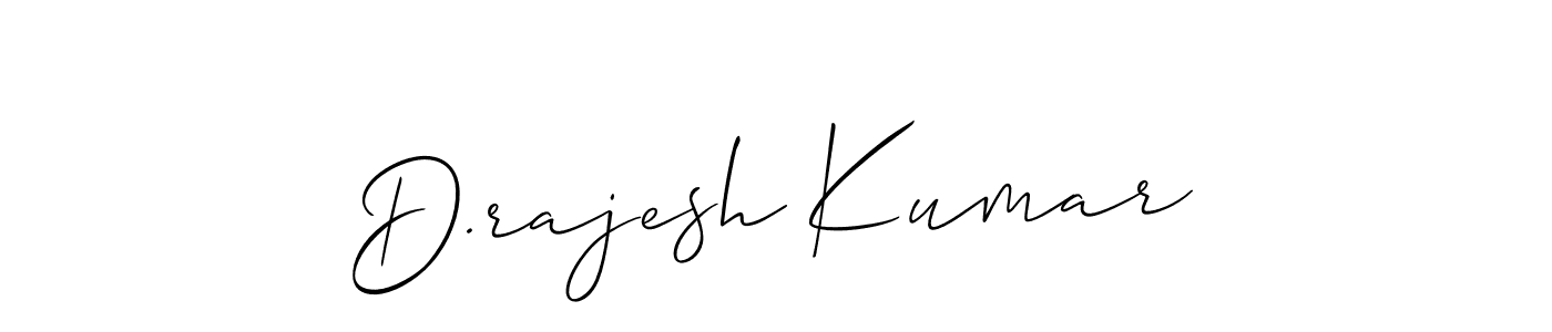 Make a beautiful signature design for name D.rajesh Kumar. With this signature (Allison_Script) style, you can create a handwritten signature for free. D.rajesh Kumar signature style 2 images and pictures png