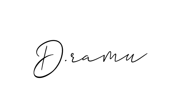 How to Draw D.ramu signature style? Allison_Script is a latest design signature styles for name D.ramu. D.ramu signature style 2 images and pictures png