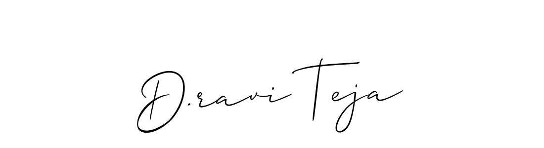 It looks lik you need a new signature style for name D.ravi Teja. Design unique handwritten (Allison_Script) signature with our free signature maker in just a few clicks. D.ravi Teja signature style 2 images and pictures png