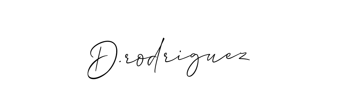 Design your own signature with our free online signature maker. With this signature software, you can create a handwritten (Allison_Script) signature for name D.rodriguez. D.rodriguez signature style 2 images and pictures png