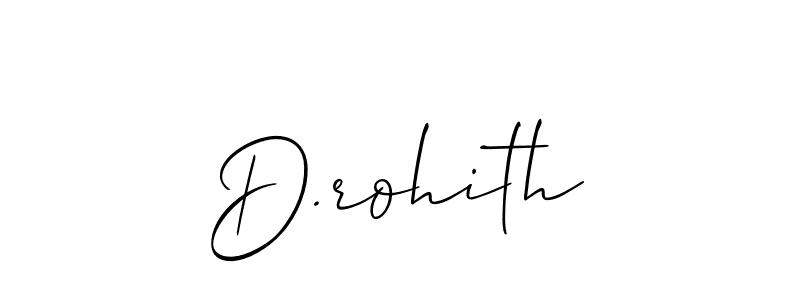 Design your own signature with our free online signature maker. With this signature software, you can create a handwritten (Allison_Script) signature for name D.rohith. D.rohith signature style 2 images and pictures png