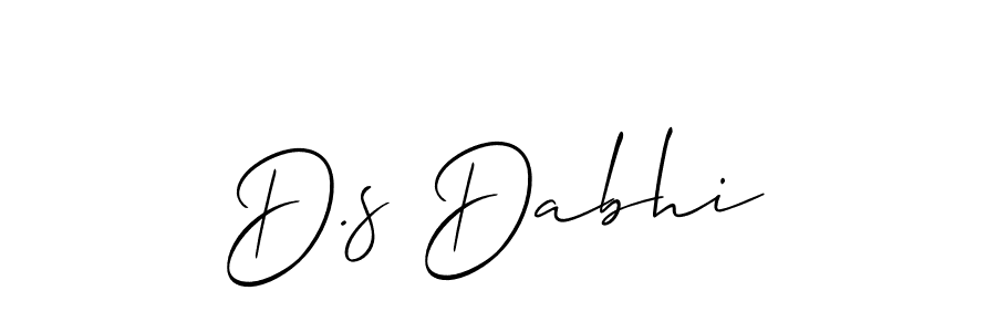 if you are searching for the best signature style for your name D.s Dabhi. so please give up your signature search. here we have designed multiple signature styles  using Allison_Script. D.s Dabhi signature style 2 images and pictures png