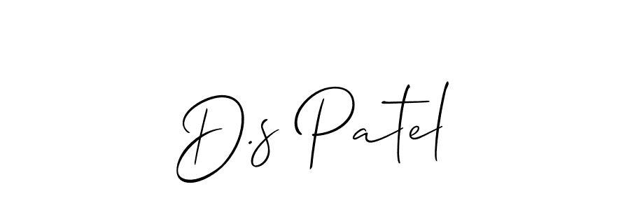 Check out images of Autograph of D.s Patel name. Actor D.s Patel Signature Style. Allison_Script is a professional sign style online. D.s Patel signature style 2 images and pictures png