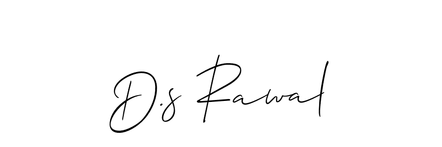 How to Draw D.s Rawal signature style? Allison_Script is a latest design signature styles for name D.s Rawal. D.s Rawal signature style 2 images and pictures png