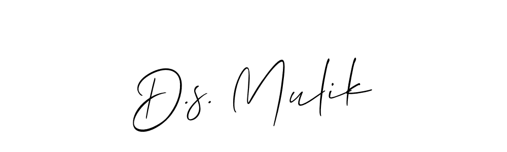 How to Draw D.s. Mulik signature style? Allison_Script is a latest design signature styles for name D.s. Mulik. D.s. Mulik signature style 2 images and pictures png