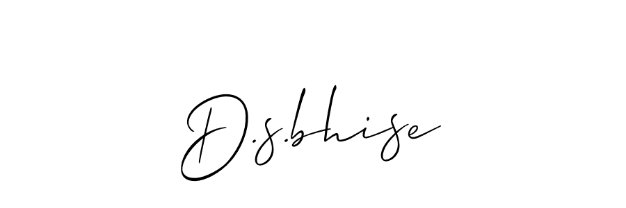 Similarly Allison_Script is the best handwritten signature design. Signature creator online .You can use it as an online autograph creator for name D.s.bhise. D.s.bhise signature style 2 images and pictures png