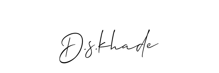 This is the best signature style for the D.s.khade name. Also you like these signature font (Allison_Script). Mix name signature. D.s.khade signature style 2 images and pictures png