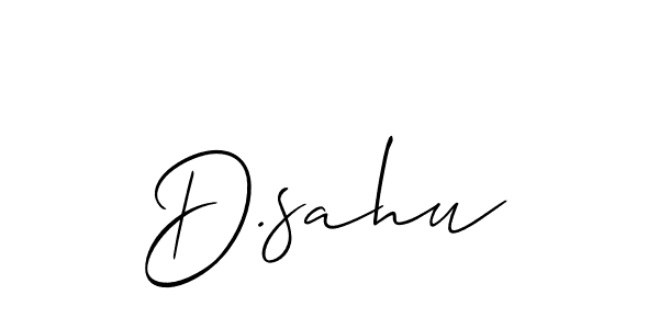 You should practise on your own different ways (Allison_Script) to write your name (D.sahu) in signature. don't let someone else do it for you. D.sahu signature style 2 images and pictures png