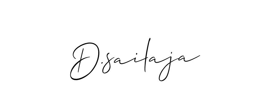 Similarly Allison_Script is the best handwritten signature design. Signature creator online .You can use it as an online autograph creator for name D.sailaja. D.sailaja signature style 2 images and pictures png