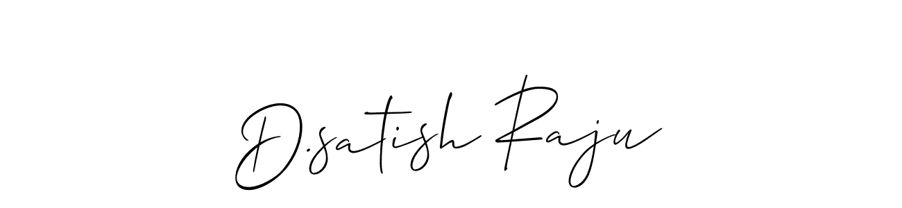 D.satish Raju stylish signature style. Best Handwritten Sign (Allison_Script) for my name. Handwritten Signature Collection Ideas for my name D.satish Raju. D.satish Raju signature style 2 images and pictures png