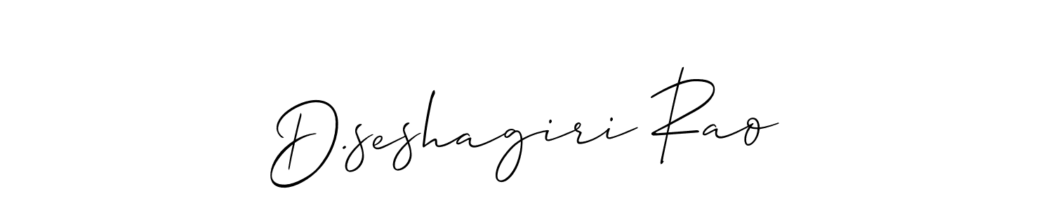 Create a beautiful signature design for name D.seshagiri Rao. With this signature (Allison_Script) fonts, you can make a handwritten signature for free. D.seshagiri Rao signature style 2 images and pictures png