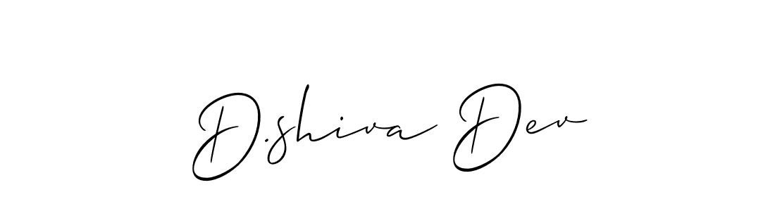 How to make D.shiva Dev name signature. Use Allison_Script style for creating short signs online. This is the latest handwritten sign. D.shiva Dev signature style 2 images and pictures png