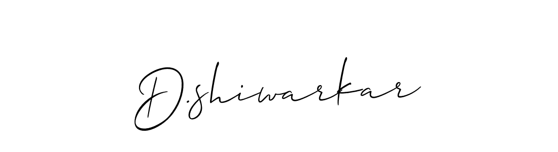 Use a signature maker to create a handwritten signature online. With this signature software, you can design (Allison_Script) your own signature for name D.shiwarkar. D.shiwarkar signature style 2 images and pictures png