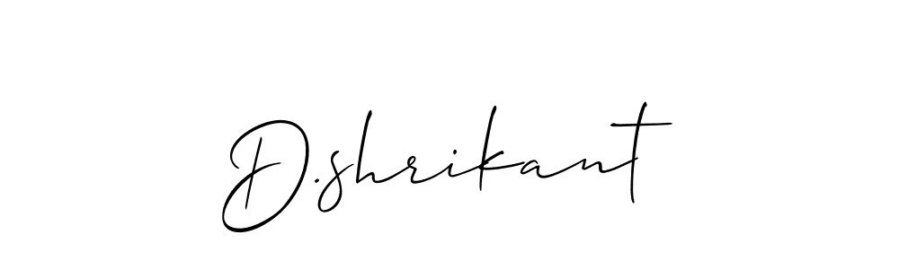 How to Draw D.shrikant signature style? Allison_Script is a latest design signature styles for name D.shrikant. D.shrikant signature style 2 images and pictures png
