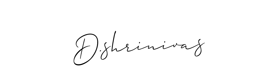 Create a beautiful signature design for name D.shrinivas. With this signature (Allison_Script) fonts, you can make a handwritten signature for free. D.shrinivas signature style 2 images and pictures png
