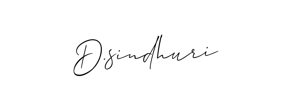 D.sindhuri stylish signature style. Best Handwritten Sign (Allison_Script) for my name. Handwritten Signature Collection Ideas for my name D.sindhuri. D.sindhuri signature style 2 images and pictures png