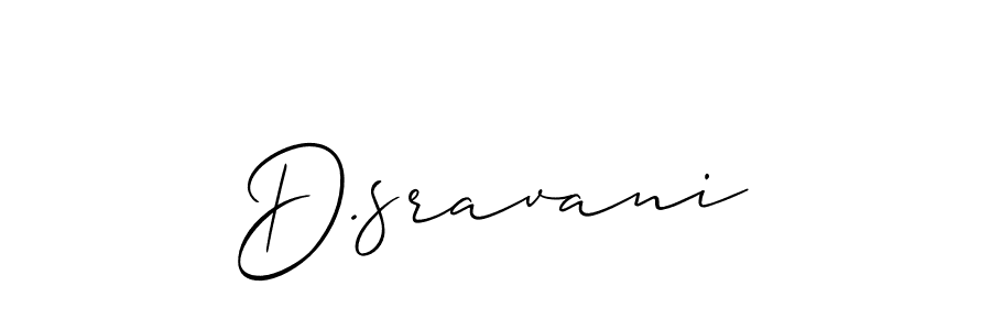 You should practise on your own different ways (Allison_Script) to write your name (D.sravani) in signature. don't let someone else do it for you. D.sravani signature style 2 images and pictures png