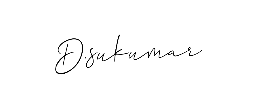 if you are searching for the best signature style for your name D.sukumar. so please give up your signature search. here we have designed multiple signature styles  using Allison_Script. D.sukumar signature style 2 images and pictures png