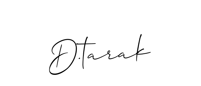 Make a beautiful signature design for name D.tarak. With this signature (Allison_Script) style, you can create a handwritten signature for free. D.tarak signature style 2 images and pictures png