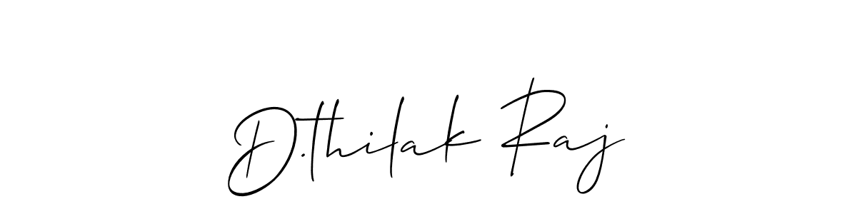 Similarly Allison_Script is the best handwritten signature design. Signature creator online .You can use it as an online autograph creator for name D.thilak Raj. D.thilak Raj signature style 2 images and pictures png