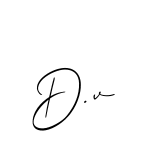 if you are searching for the best signature style for your name D.v. so please give up your signature search. here we have designed multiple signature styles  using Allison_Script. D.v signature style 2 images and pictures png