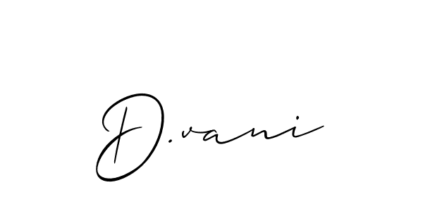 Make a beautiful signature design for name D.vani. Use this online signature maker to create a handwritten signature for free. D.vani signature style 2 images and pictures png