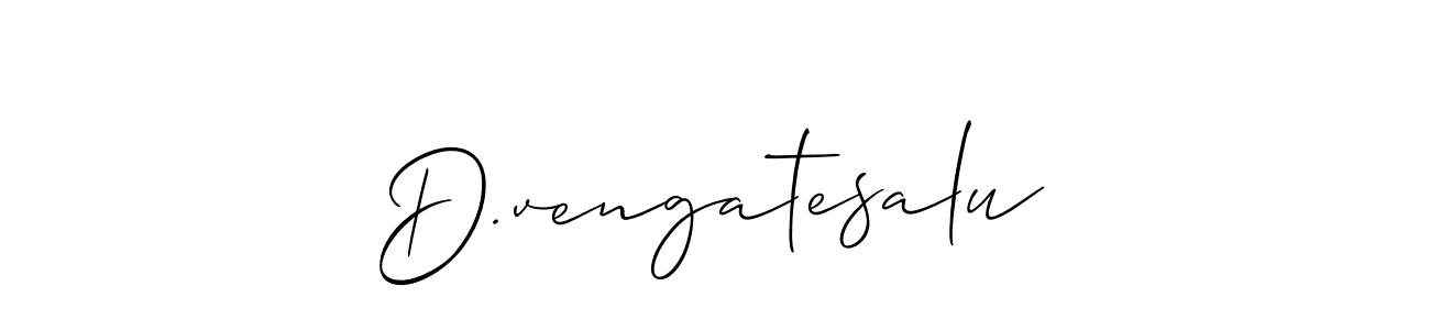 Create a beautiful signature design for name D.vengatesalu. With this signature (Allison_Script) fonts, you can make a handwritten signature for free. D.vengatesalu signature style 2 images and pictures png