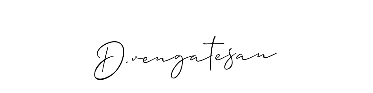 How to make D.vengatesan name signature. Use Allison_Script style for creating short signs online. This is the latest handwritten sign. D.vengatesan signature style 2 images and pictures png