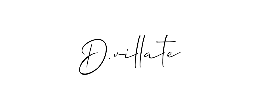 You should practise on your own different ways (Allison_Script) to write your name (D.villate) in signature. don't let someone else do it for you. D.villate signature style 2 images and pictures png