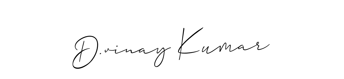 How to make D.vinay Kumar signature? Allison_Script is a professional autograph style. Create handwritten signature for D.vinay Kumar name. D.vinay Kumar signature style 2 images and pictures png