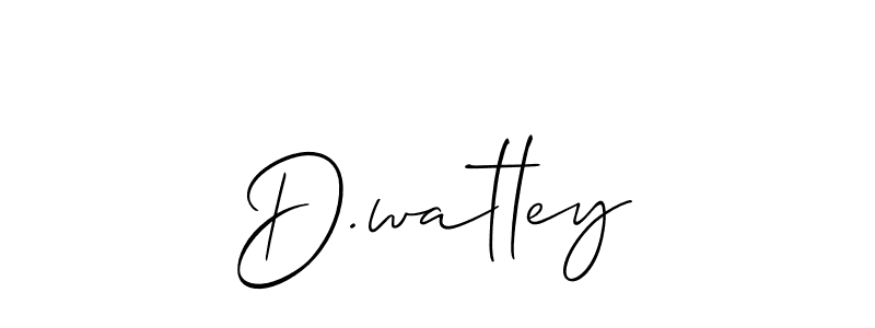 Make a beautiful signature design for name D.watley. Use this online signature maker to create a handwritten signature for free. D.watley signature style 2 images and pictures png