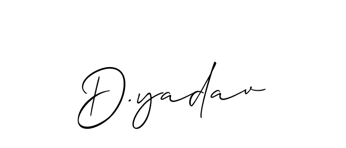 Make a beautiful signature design for name D.yadav. Use this online signature maker to create a handwritten signature for free. D.yadav signature style 2 images and pictures png