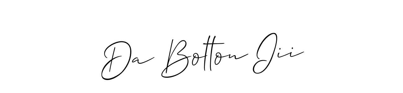 Similarly Allison_Script is the best handwritten signature design. Signature creator online .You can use it as an online autograph creator for name Da Bolton Iii. Da Bolton Iii signature style 2 images and pictures png