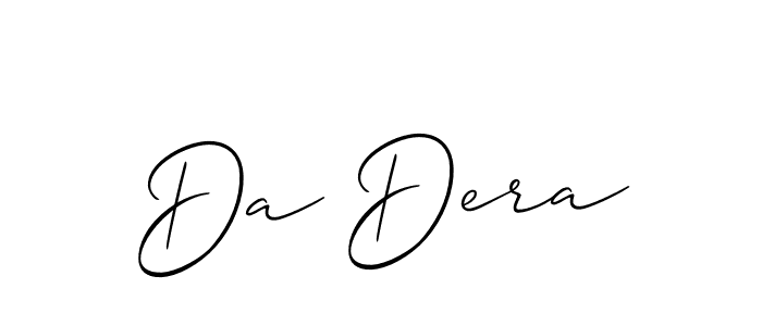 Check out images of Autograph of Da Dera name. Actor Da Dera Signature Style. Allison_Script is a professional sign style online. Da Dera signature style 2 images and pictures png