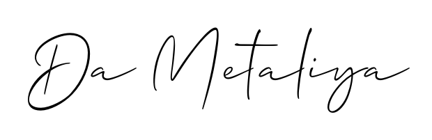 Get inspired by this graceful Allison_Script signature style for name Da Metaliya. Smooth loops and balanced proportions for everyday use. Da Metaliya signature style 2 images and pictures png