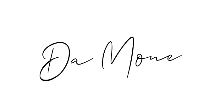 Design your own signature with our free online signature maker. With this signature software, you can create a handwritten (Allison_Script) signature for name Da Mone. Da Mone signature style 2 images and pictures png